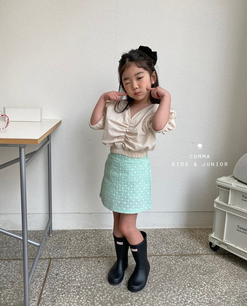 Comma - Korean Children Fashion - #kidzfashiontrend - Embrodiery Mini Skirt - 11