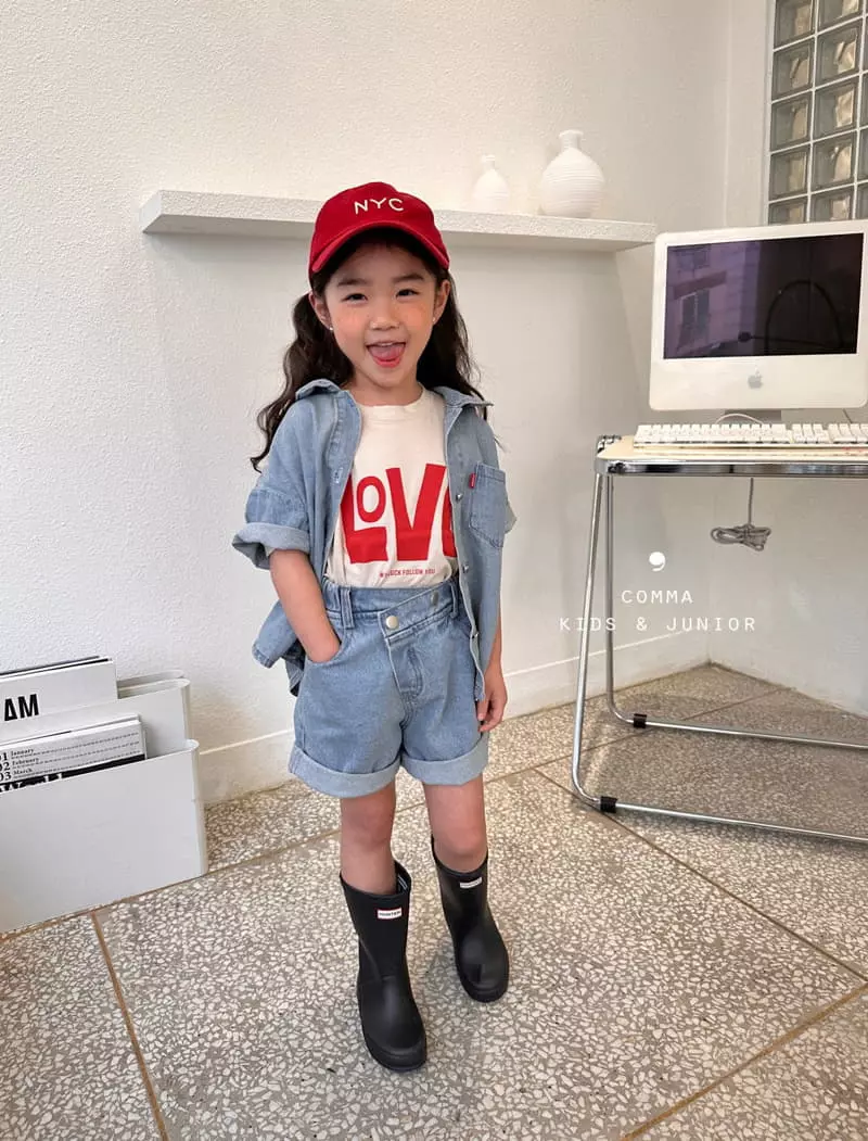 Comma - Korean Children Fashion - #littlefashionista - Love Tee - 8