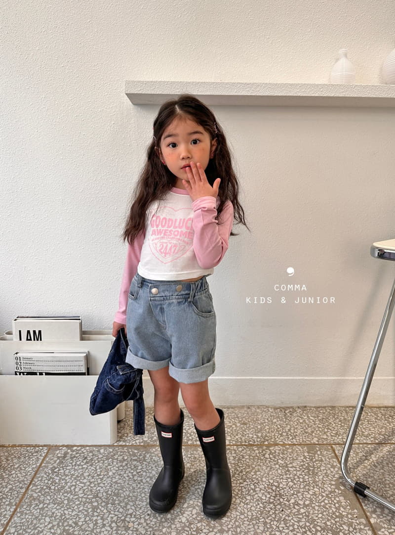 Comma - Korean Children Fashion - #littlefashionista - Heart Tee