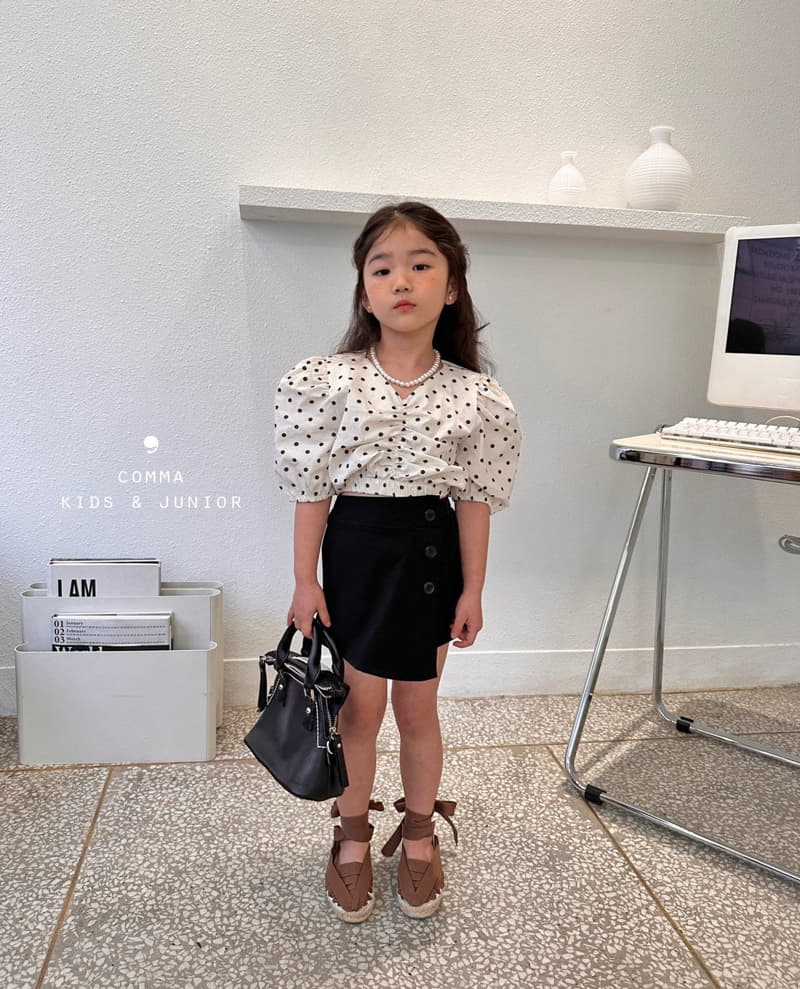 Comma - Korean Children Fashion - #littlefashionista - Banding Shirring Blouse