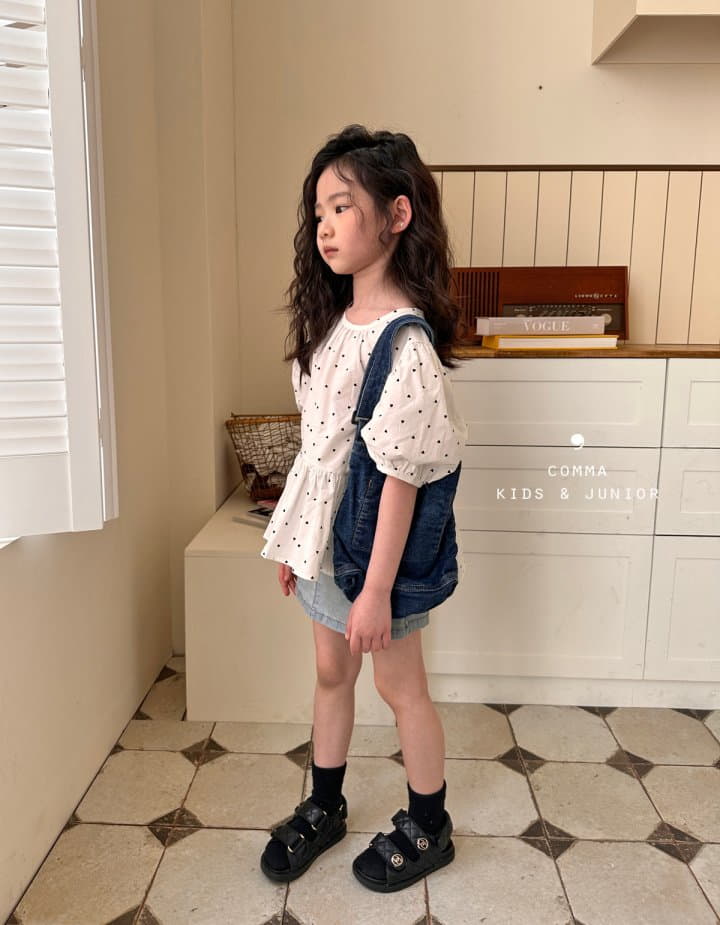 Comma - Korean Children Fashion - #minifashionista - Dot Puff Blouse - 12