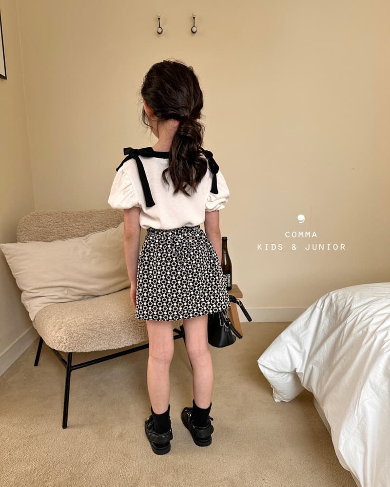 Comma - Korean Children Fashion - #minifashionista - Embrodiery Mini Skirt