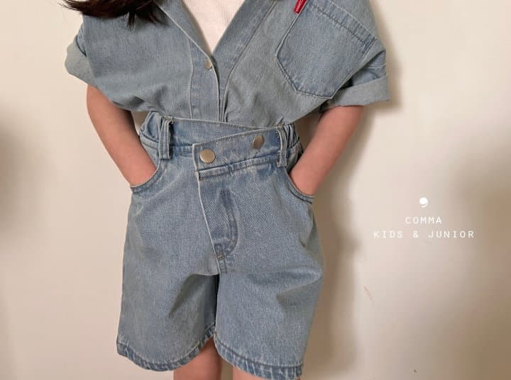 Comma - Korean Children Fashion - #prettylittlegirls - Denim Unbal Pants - 2