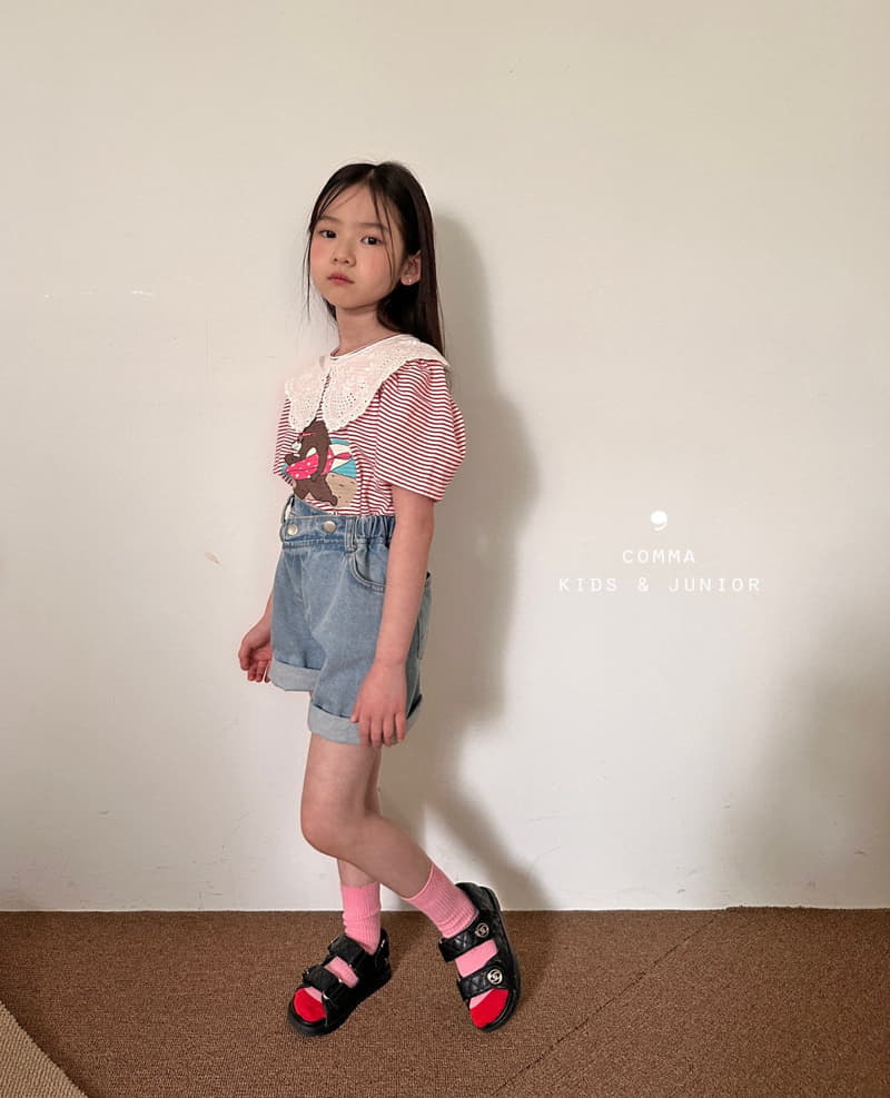 Comma - Korean Children Fashion - #minifashionista - Motive Stripes Tee - 4