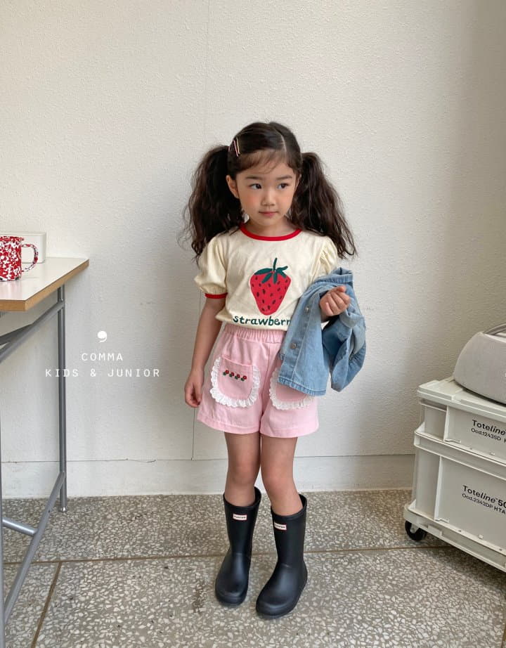 Comma - Korean Children Fashion - #toddlerclothing - Flwoer Shorts - 6