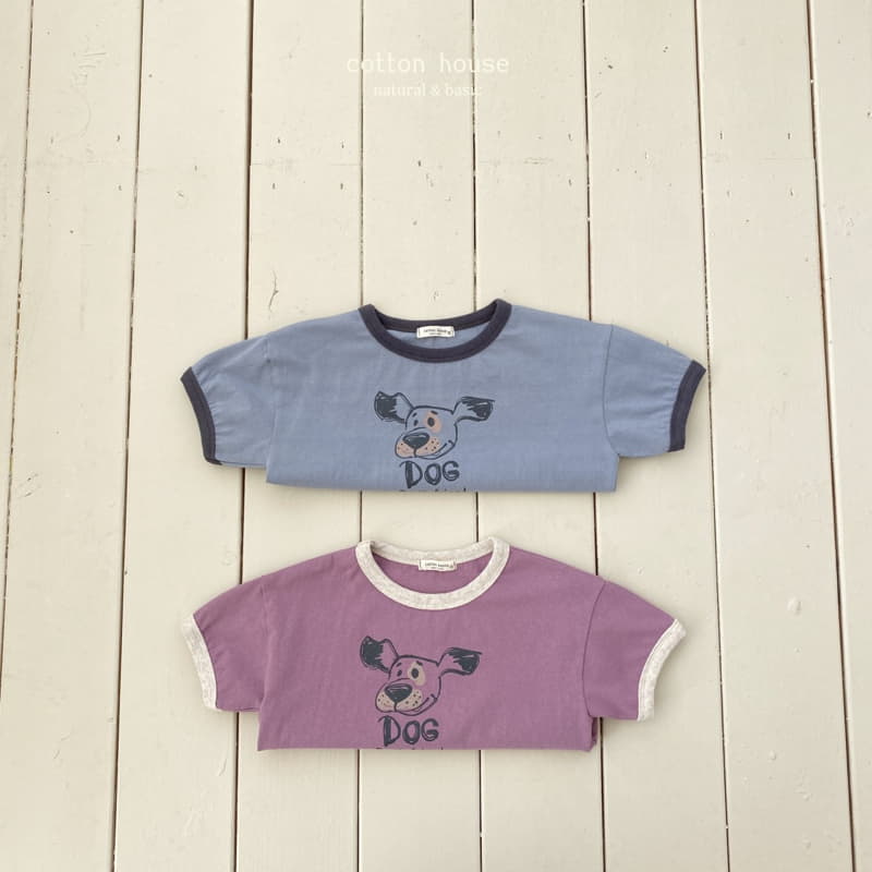 Cotton House - Korean Children Fashion - #Kfashion4kids - Dog Color Tee - 9