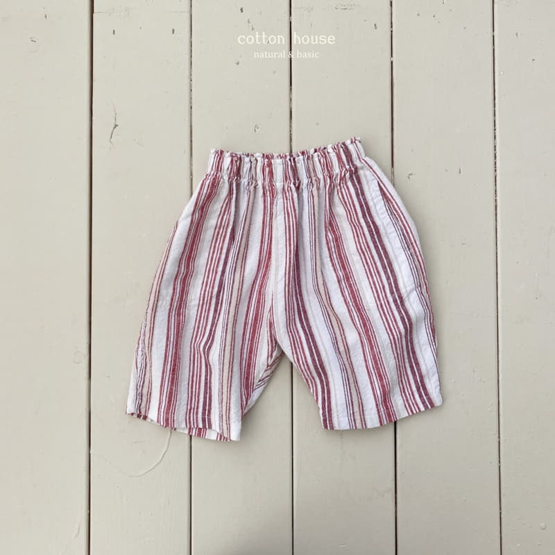 Cotton House - Korean Children Fashion - #childofig - Stripes Linen Pants - 9