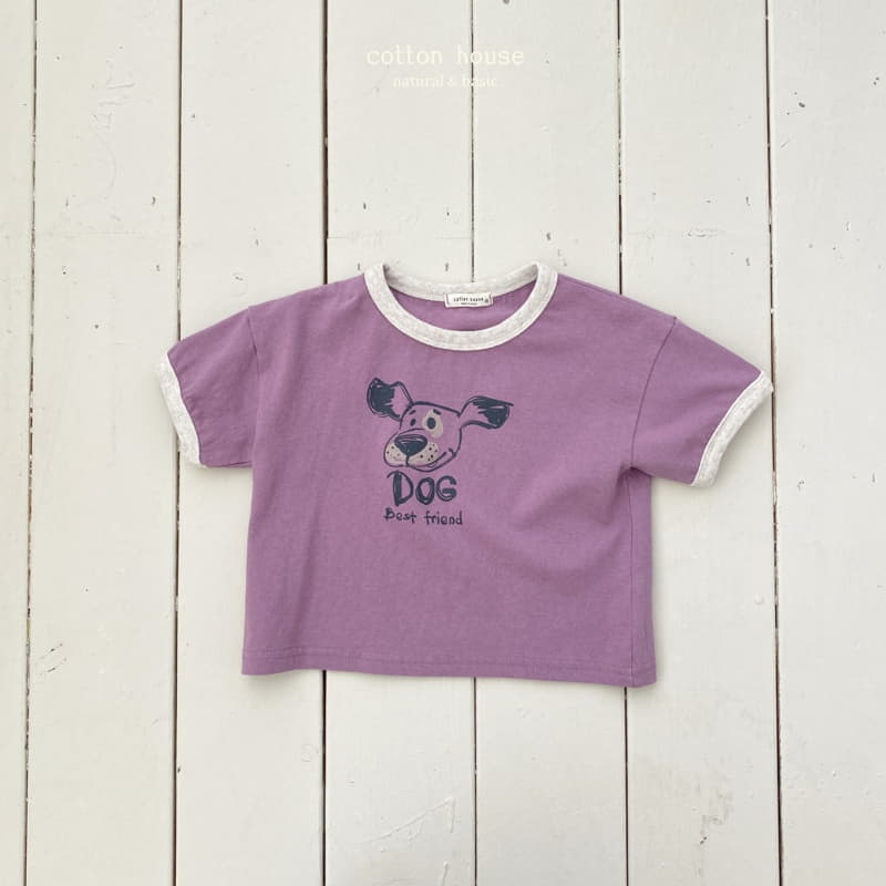 Cotton House - Korean Children Fashion - #childrensboutique - Dog Color Tee - 2