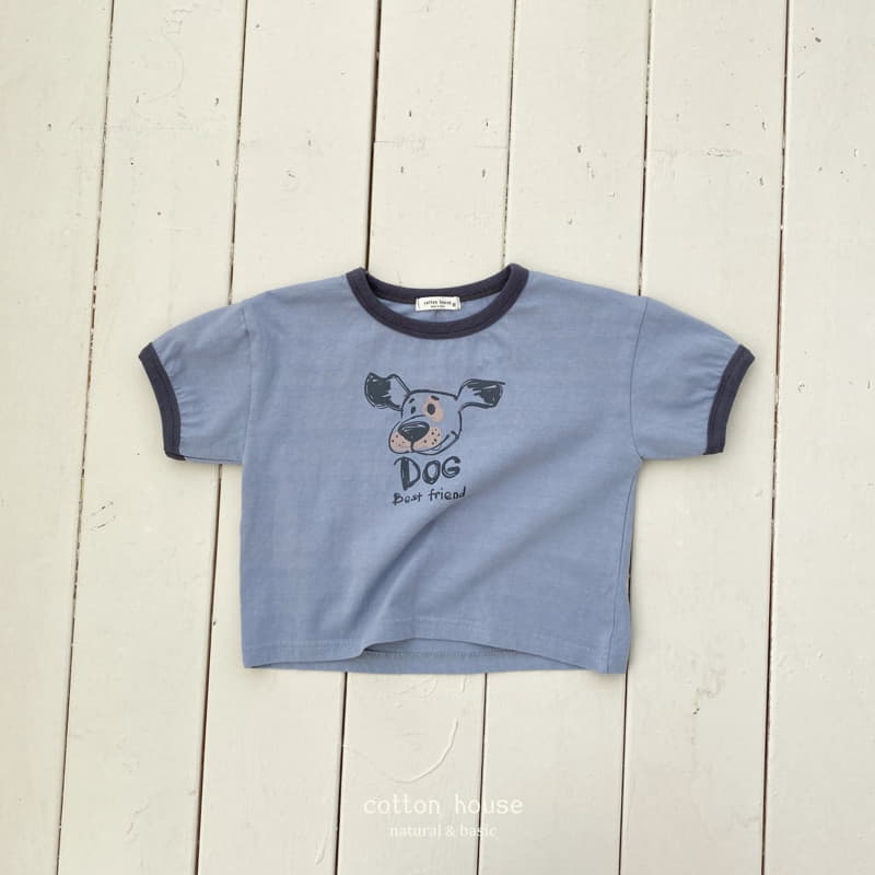 Cotton House - Korean Children Fashion - #designkidswear - Dog Color Tee - 3