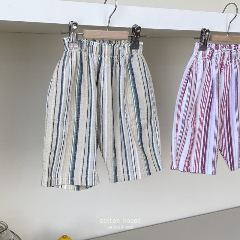 Cotton House - Korean Children Fashion - #designkidswear - Stripes Linen Pants - 11