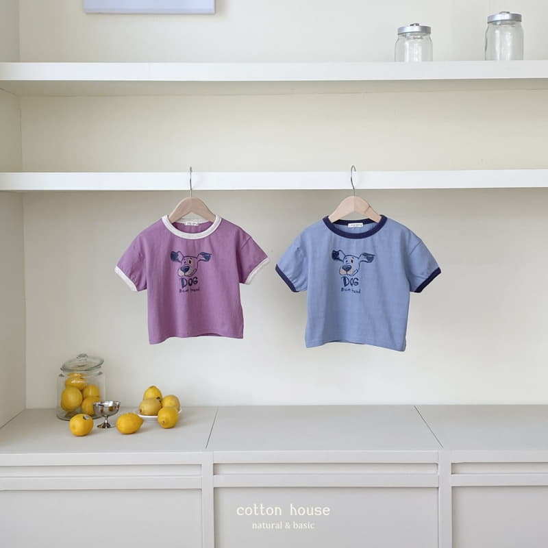 Cotton House - Korean Children Fashion - #designkidswear - Dog Color Tee - 4