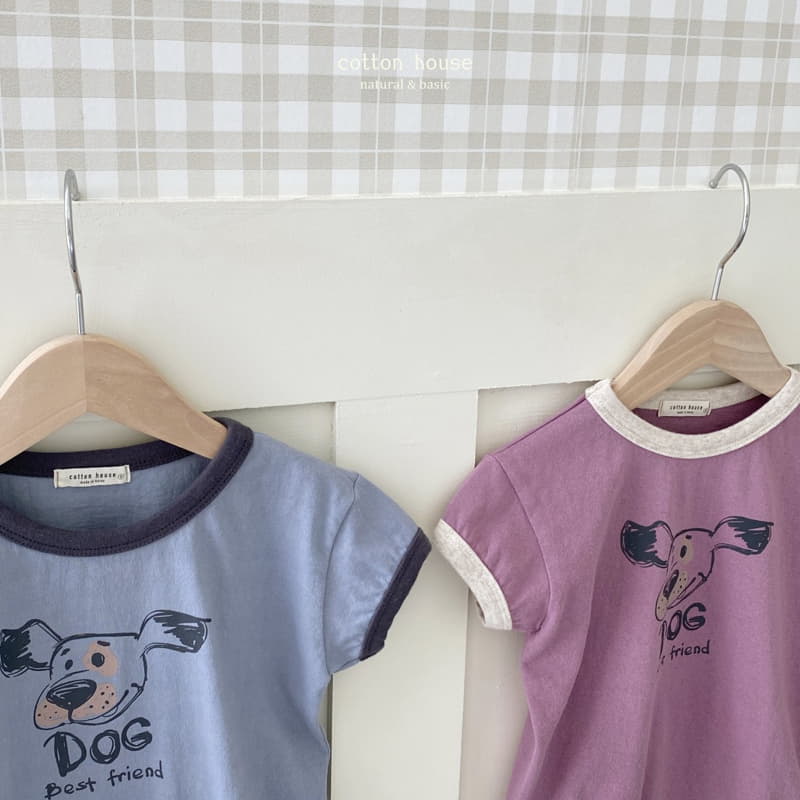 Cotton House - Korean Children Fashion - #kidsshorts - Dog Color Bodysuit - 5