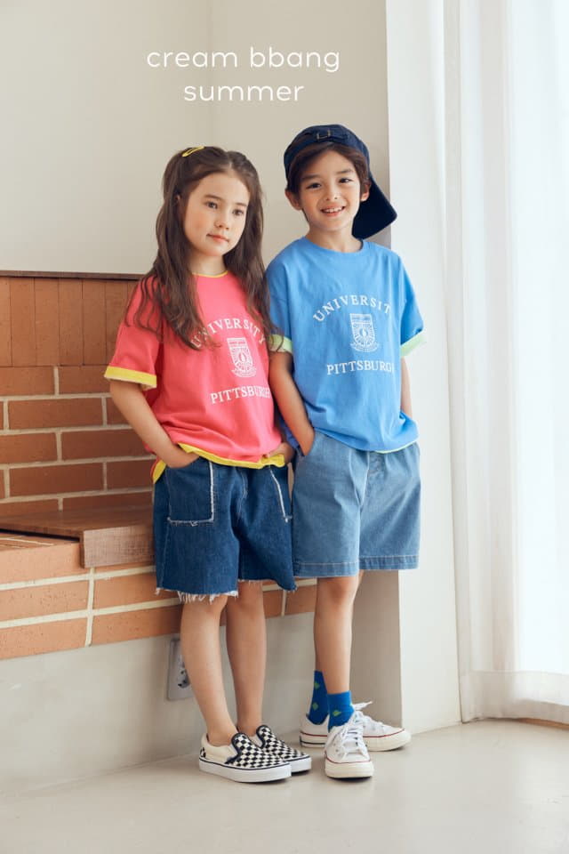 Cream Bbang - Korean Children Fashion - #Kfashion4kids - A Line Denim Shorts - 6