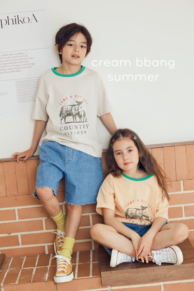 Cream Bbang - Korean Children Fashion - #childofig - Cuntry Tee - 10