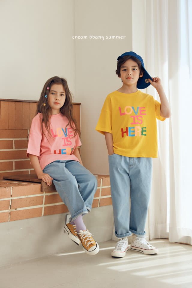 Cream Bbang - Korean Children Fashion - #childofig - Here Tee - 8