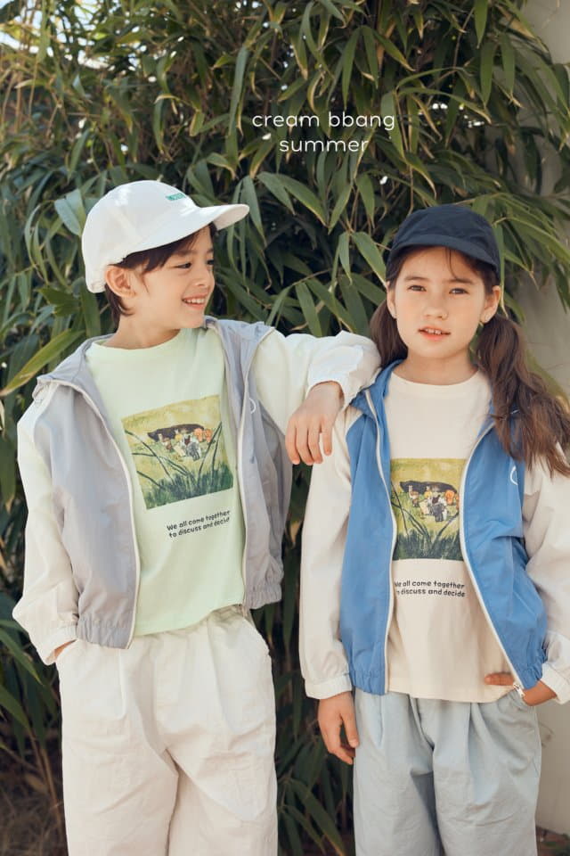 Cream Bbang - Korean Children Fashion - #childofig - Smile Raglan Windbreaker - 3