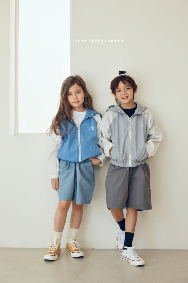 Cream Bbang - Korean Children Fashion - #childofig - Smile Raglan Windbreaker - 4