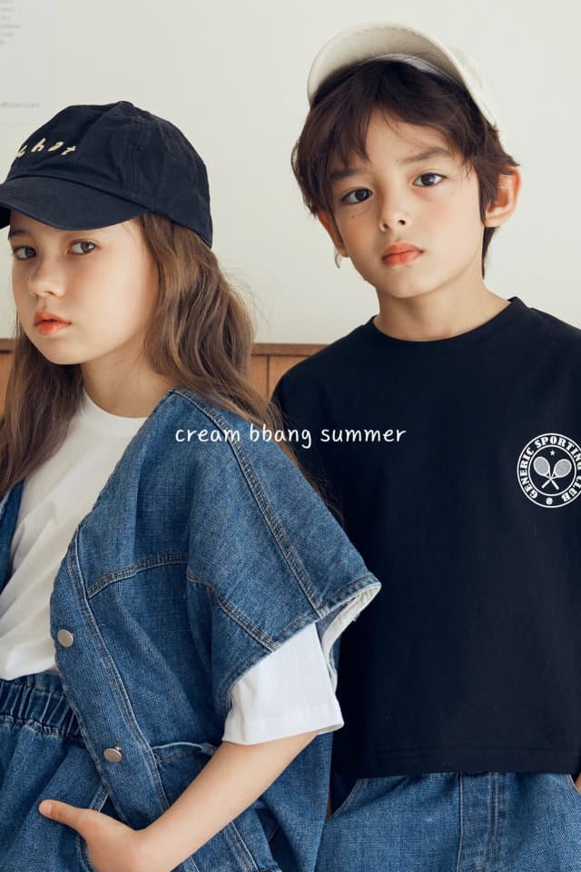 Cream Bbang - Korean Children Fashion - #designkidswear - Club Crop Tee