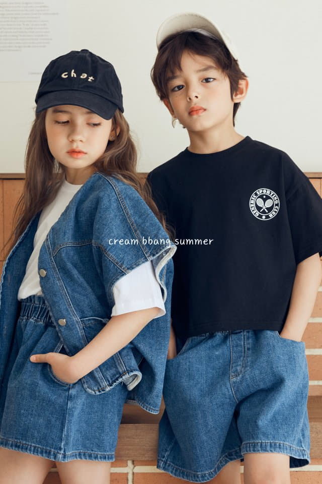 Cream Bbang - Korean Children Fashion - #designkidswear - Habana Denim Vest - 4