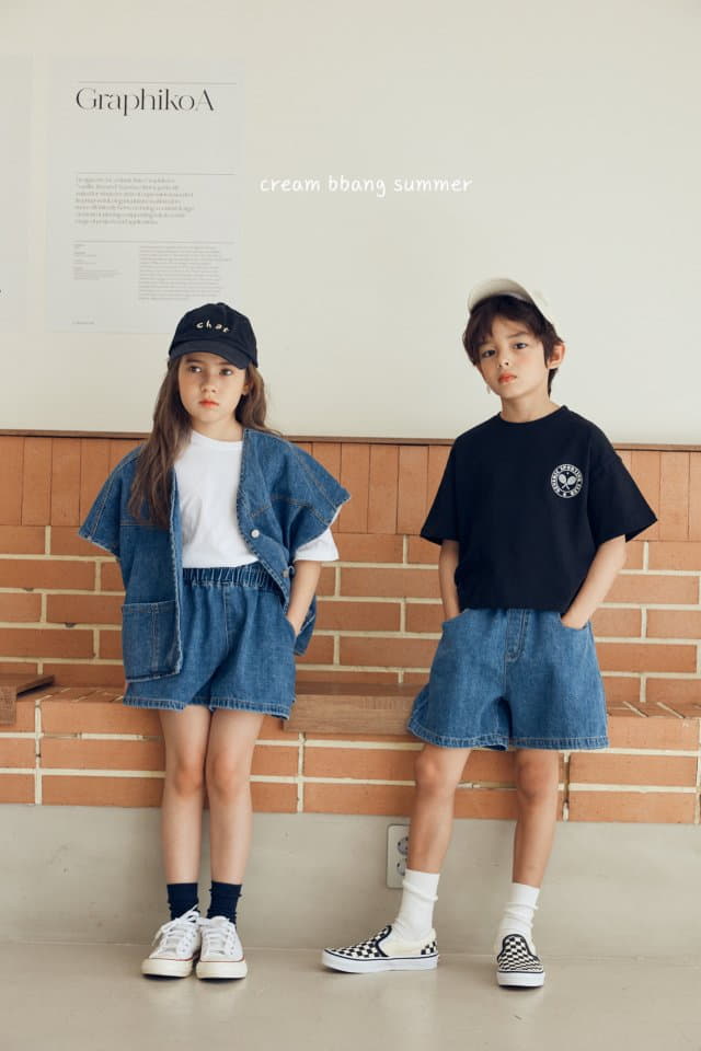 Cream Bbang - Korean Children Fashion - #discoveringself - Club Crop Tee - 2