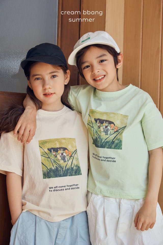 Cream Bbang - Korean Children Fashion - #fashionkids - Together Tee - 8