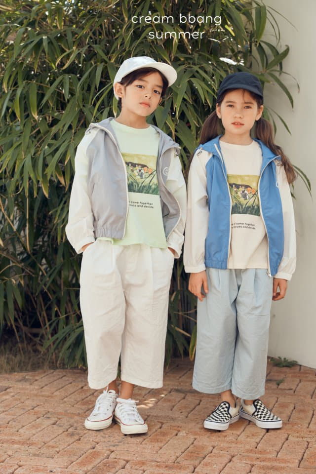 Cream Bbang - Korean Children Fashion - #kidsshorts - Together Tee - 9