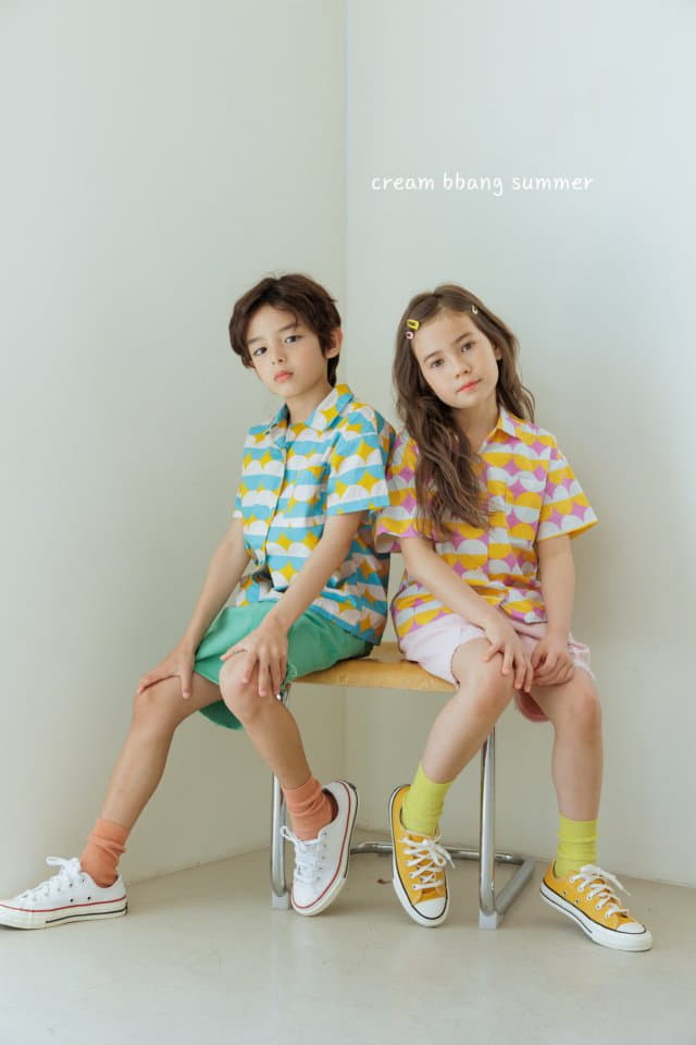 Cream Bbang - Korean Children Fashion - #kidsshorts - Vanilla Shirts - 2