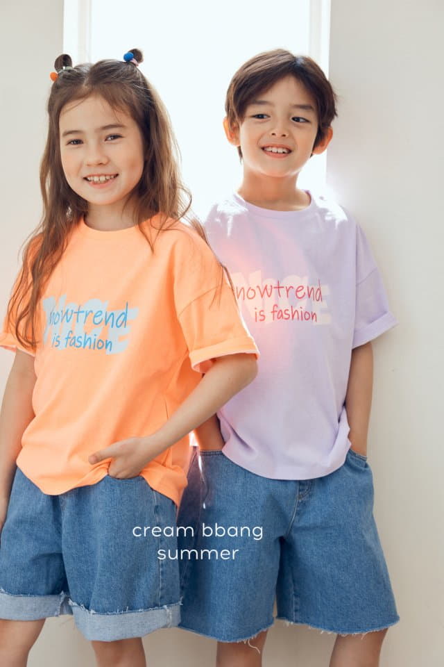 Cream Bbang - Korean Children Fashion - #kidsshorts - Trend Tee - 9