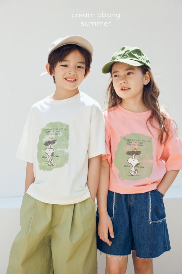 Cream Bbang - Korean Children Fashion - #kidsstore - Friends Ship Tee - 2