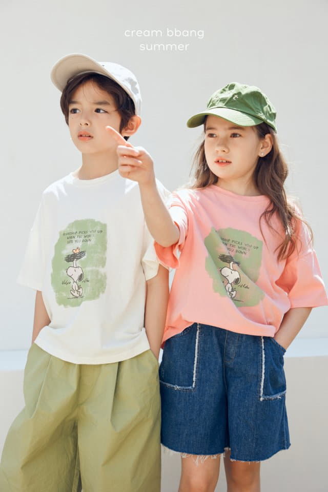 Cream Bbang - Korean Children Fashion - #kidsshorts - A Line Denim Shorts - 4