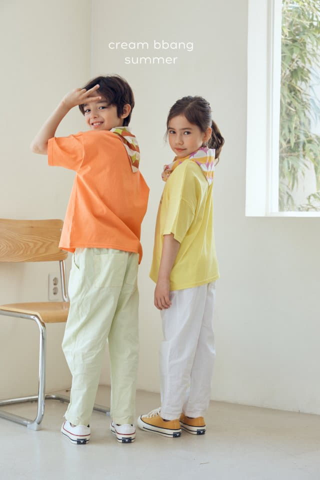 Cream Bbang - Korean Children Fashion - #kidzfashiontrend - Simple Pants - 2