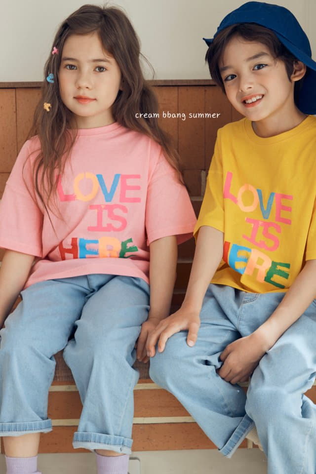 Cream Bbang - Korean Children Fashion - #littlefashionista - Here Tee