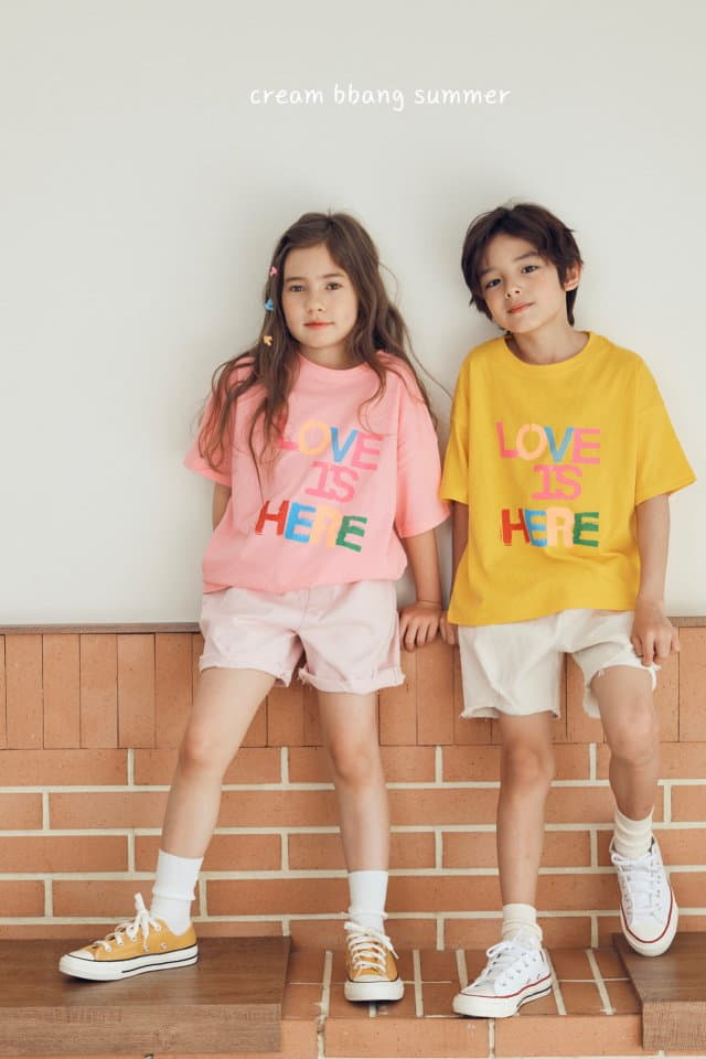 Cream Bbang - Korean Children Fashion - #magicofchildhood - Here Tee - 2