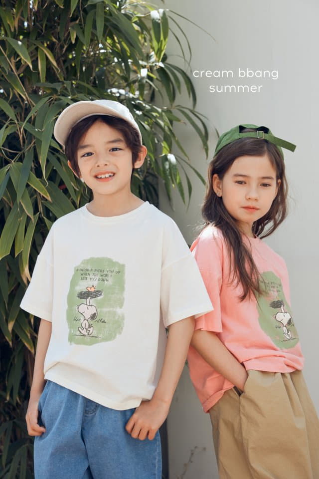 Cream Bbang - Korean Children Fashion - #todddlerfashion - Friends Ship Tee - 9