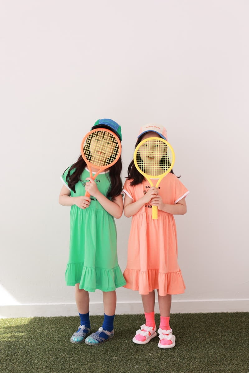 Dalla - Korean Children Fashion - #stylishchildhood - Tennis Cancan One-piece - 4