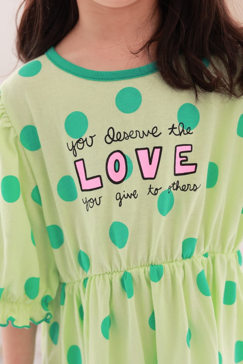 Dalla - Korean Children Fashion - #childrensboutique - Love One-piece - 7