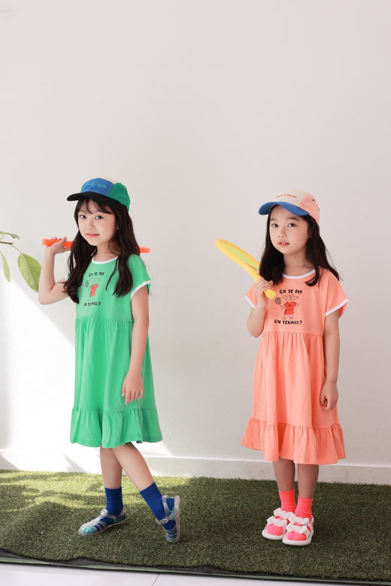 Dalla - Korean Children Fashion - #discoveringself - Tennis Cancan One-piece - 7