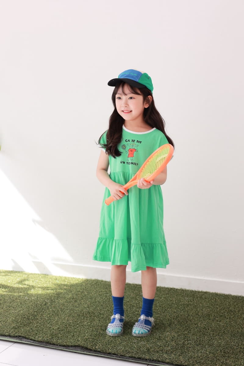 Dalla - Korean Children Fashion - #fashionkids - Tennis Cancan One-piece - 8