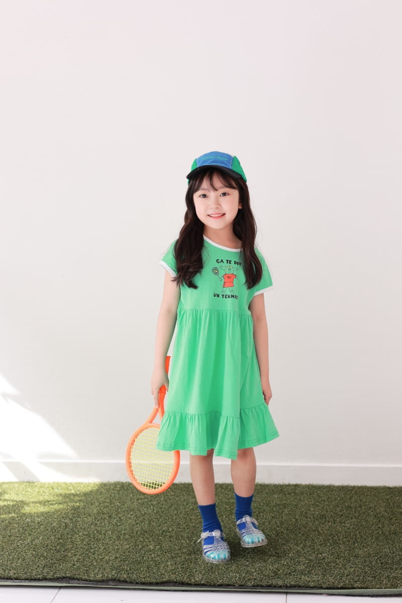 Dalla - Korean Children Fashion - #kidsshorts - Tennis Cancan One-piece - 9