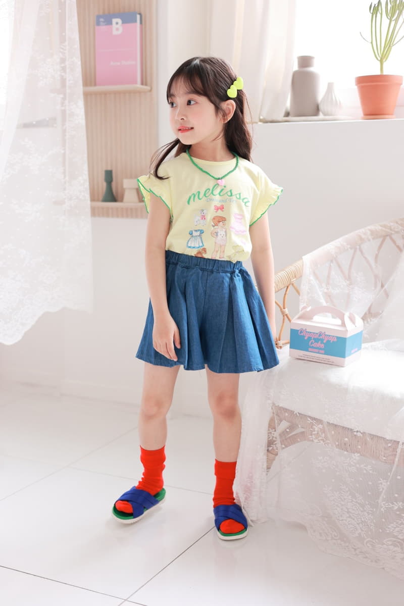 Dalla - Korean Children Fashion - #kidsshorts - Wrinkle Skirt Pants - 7