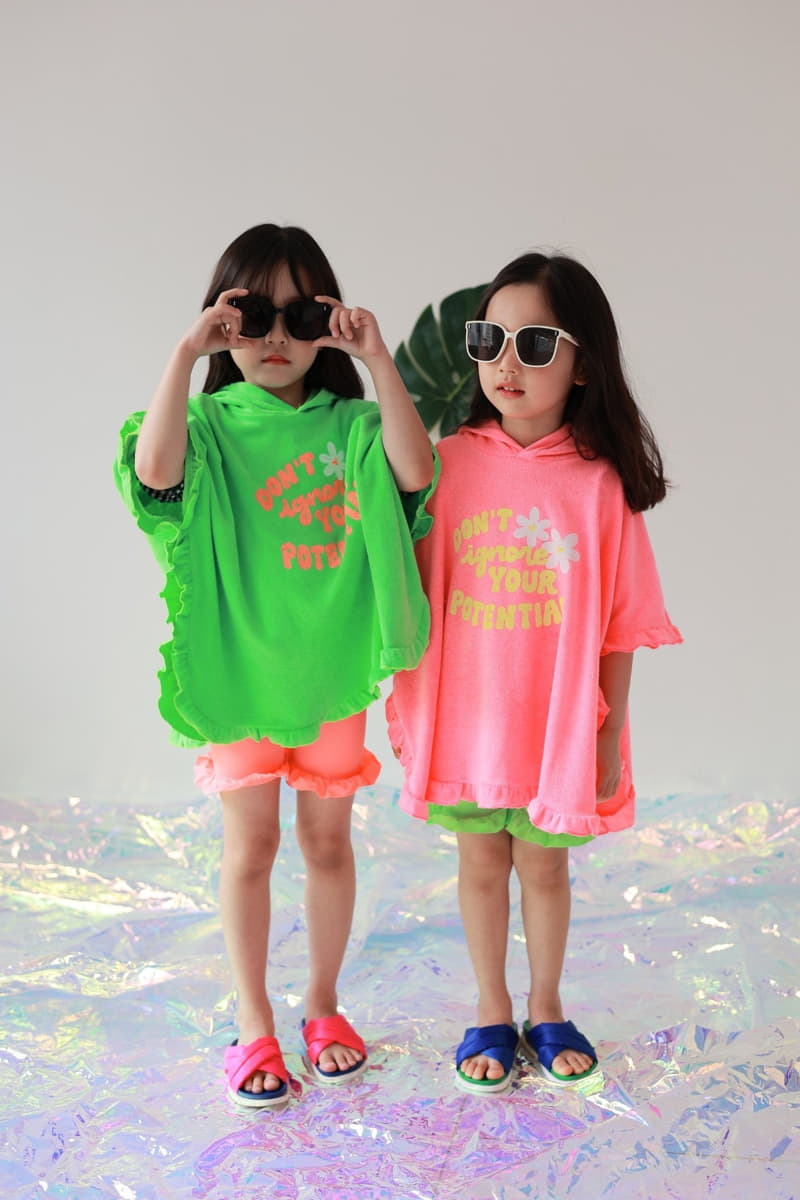 Dalla - Korean Children Fashion - #kidsstore - Neon Beach Gawn - 4