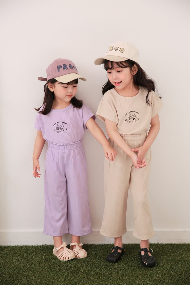 Dalla - Korean Children Fashion - #kidzfashiontrend - Friends Top Bottom Set - 2