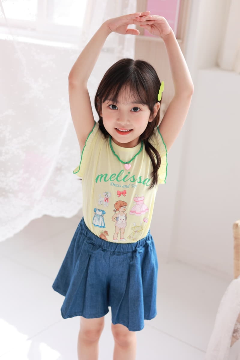 Dalla - Korean Children Fashion - #kidzfashiontrend - Wrinkle Skirt Pants - 9