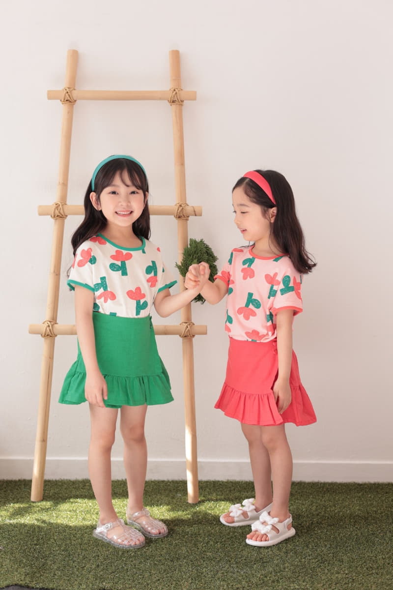 Dalla - Korean Children Fashion - #kidzfashiontrend - Tree Flower Tee - 3