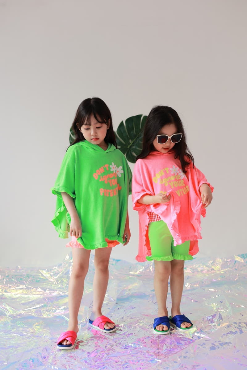 Dalla - Korean Children Fashion - #littlefashionista - Neon Beach Gawn - 6