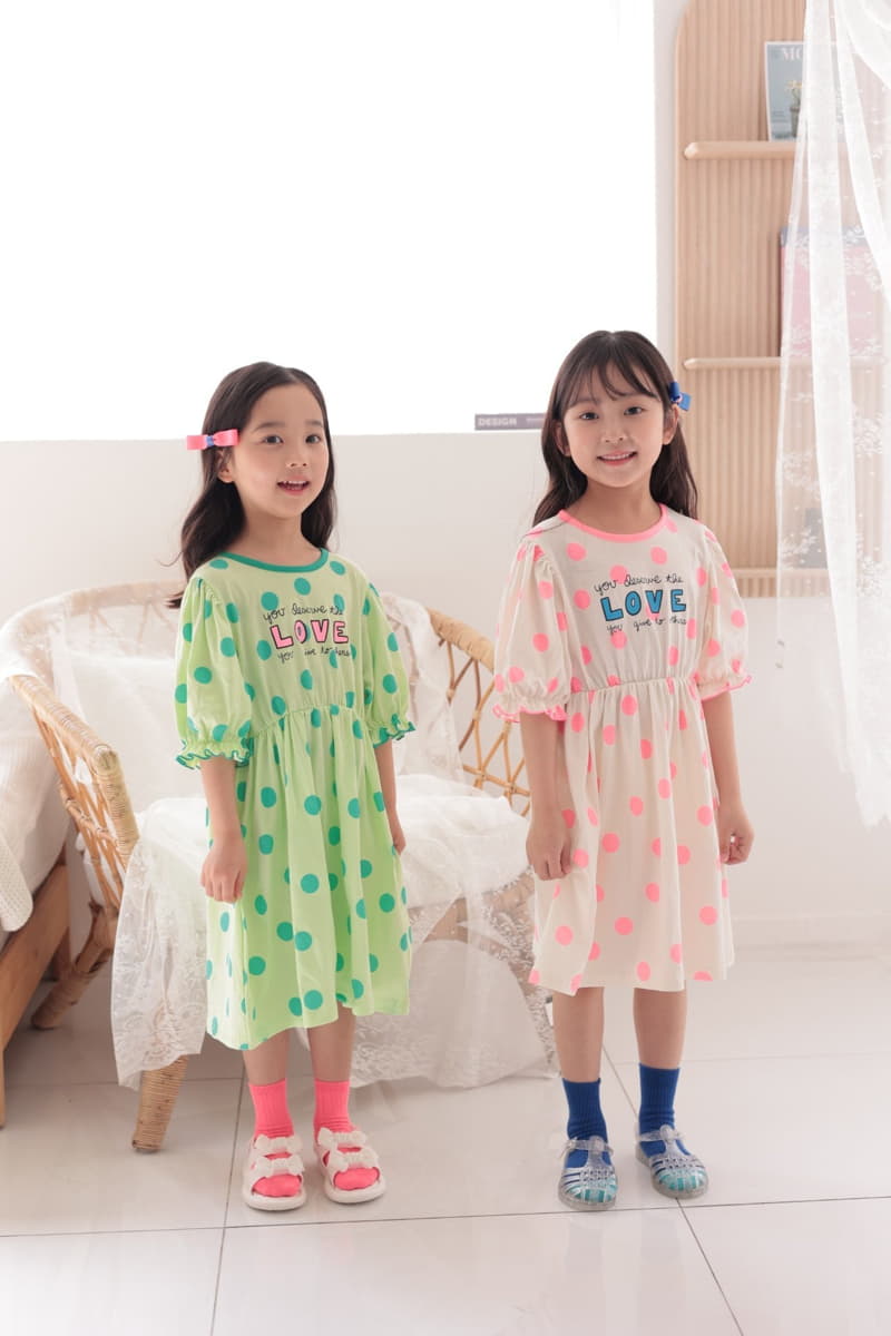 Dalla - Korean Children Fashion - #minifashionista - Love One-piece