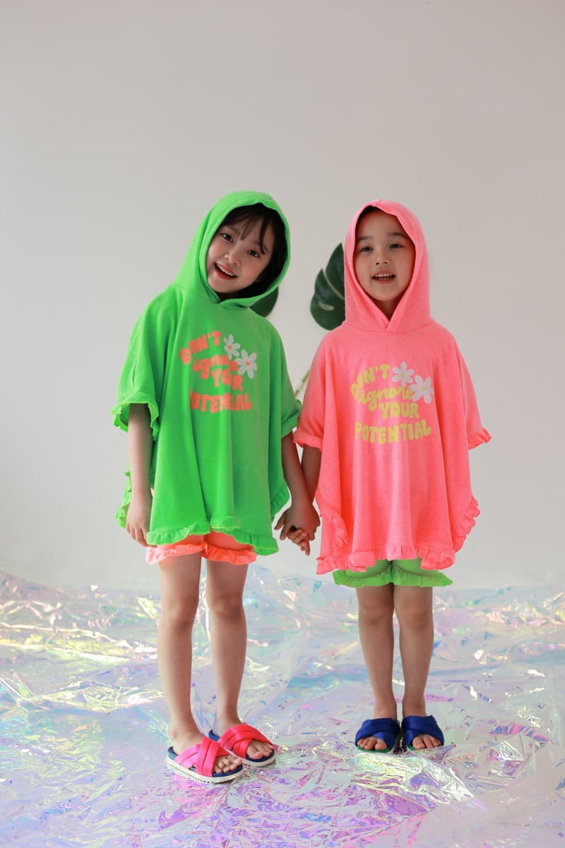 Dalla - Korean Children Fashion - #minifashionista - Neon Beach Gawn - 8