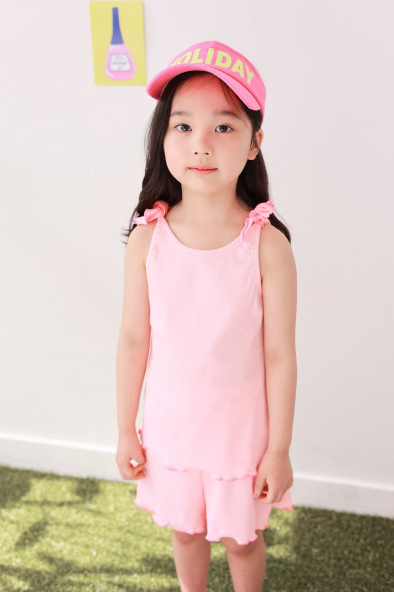 Dalla - Korean Children Fashion - #minifashionista - Rib Top Bottom Set - 7