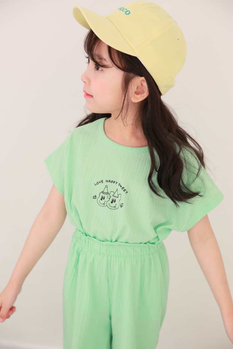 Dalla - Korean Children Fashion - #minifashionista - Friends Top Bottom Set - 6