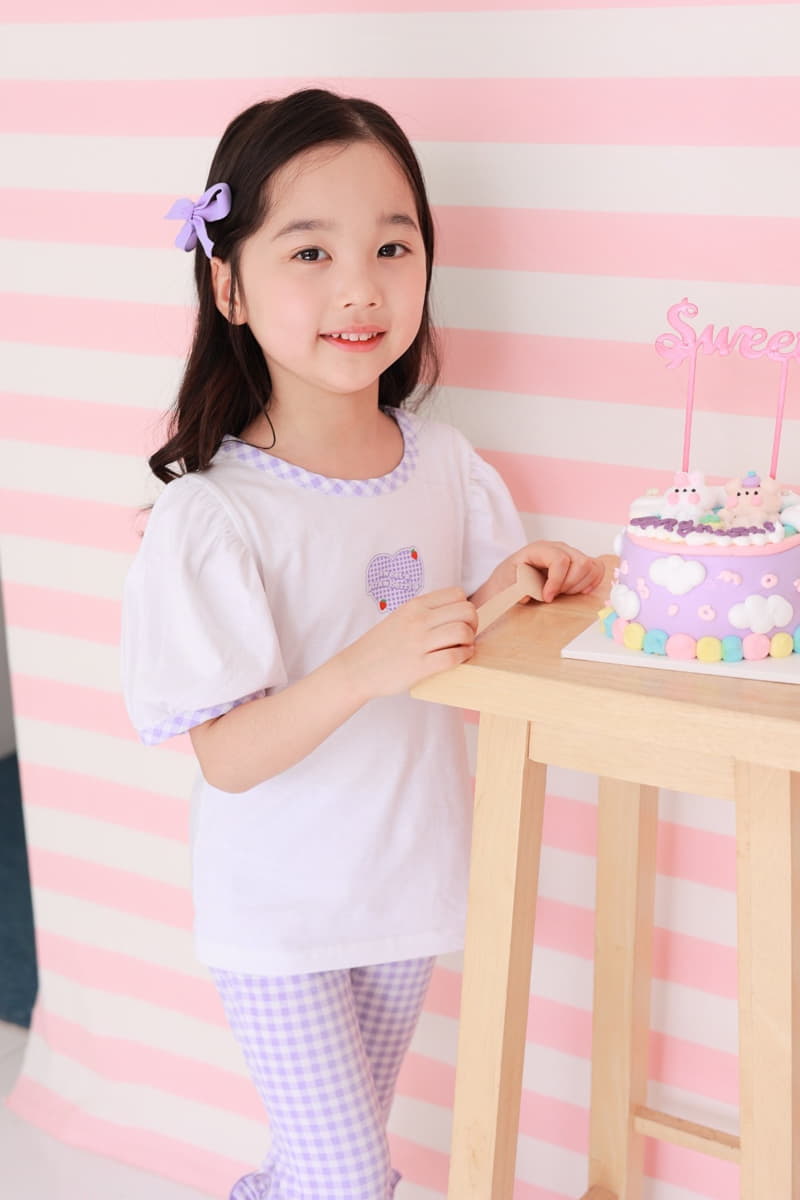 Dalla - Korean Children Fashion - #minifashionista - Check Heart Tee - 10